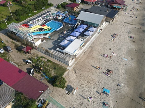 Пляжный парк Акваландия вид сверху