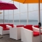 Пляжный клуб Акваландия, диванчики с видом на море