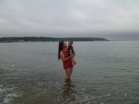 морская семья "пляж Лебединое озеро"