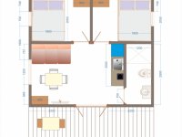 Схема одноэтажного домика 508
